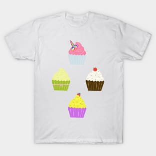 Fancy Baked Cupcake Dessert Collection T-Shirt